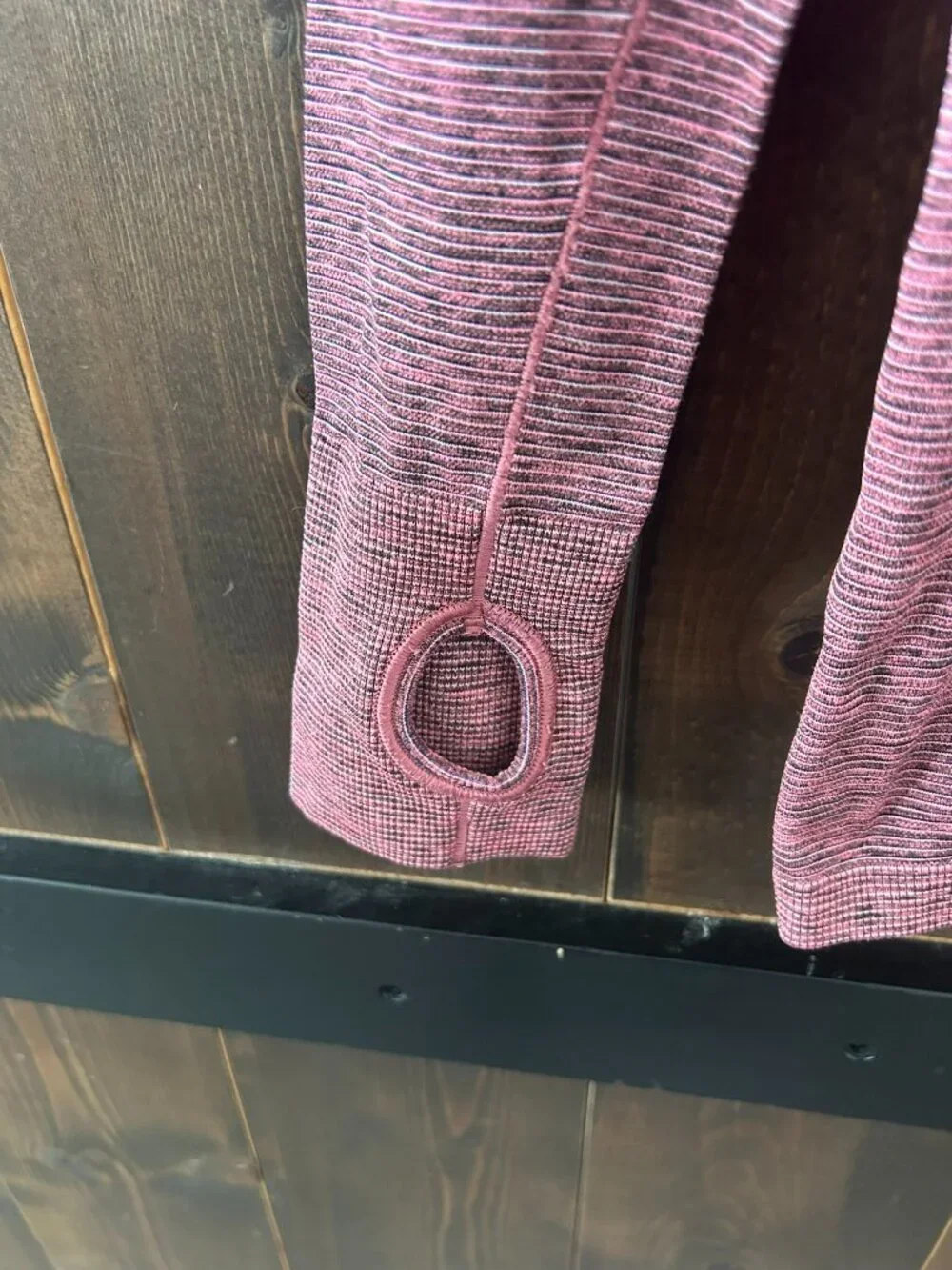 Ivivva by Lululemon Heathered Pink and Black Fly Tech Long Sleeve Youth Size 14
